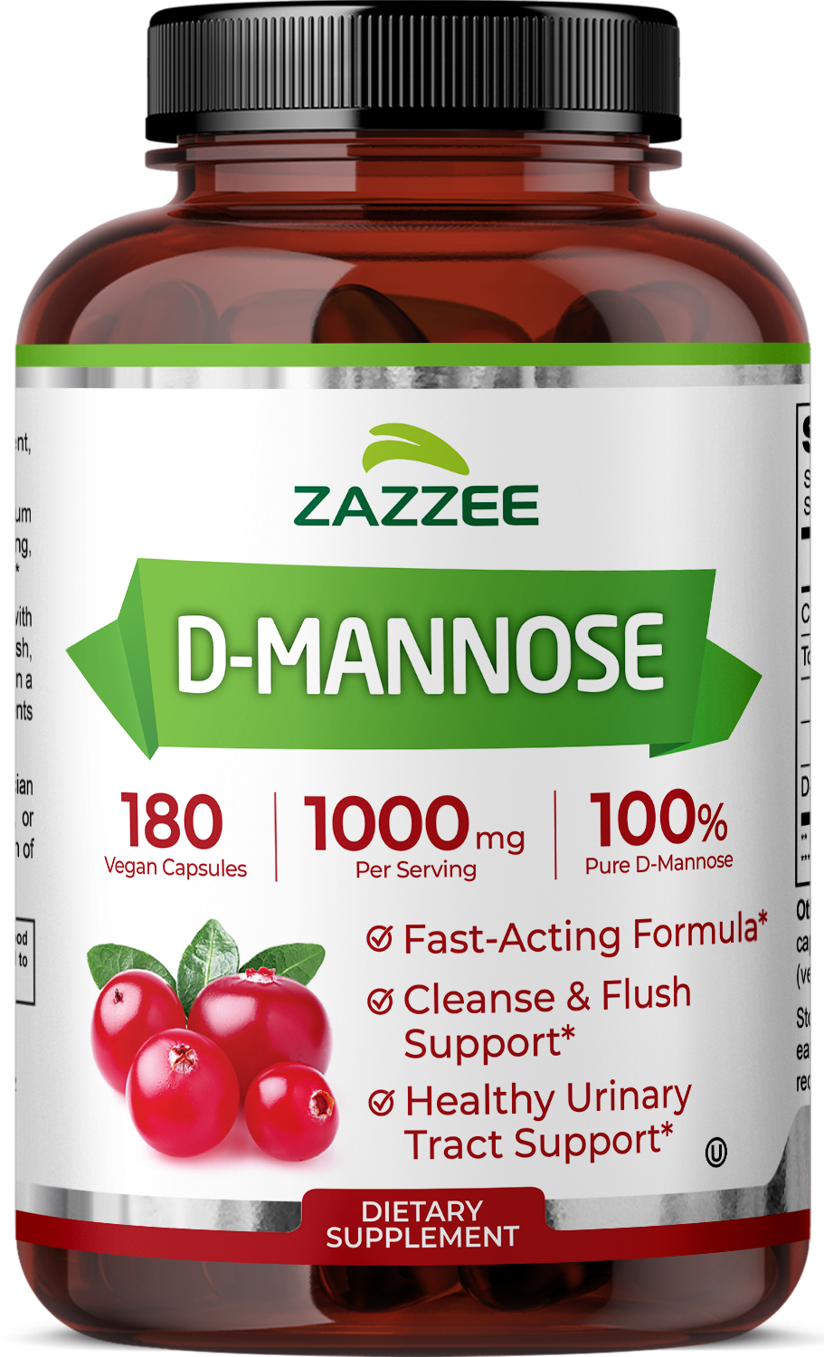 D-Mannose Capsules – Zazzee Naturals