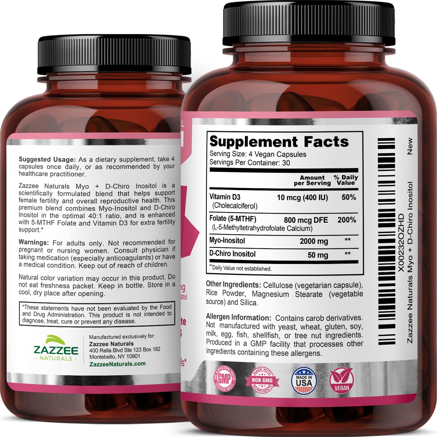 Myo-Inositol + D-Chiro + Folate + D3