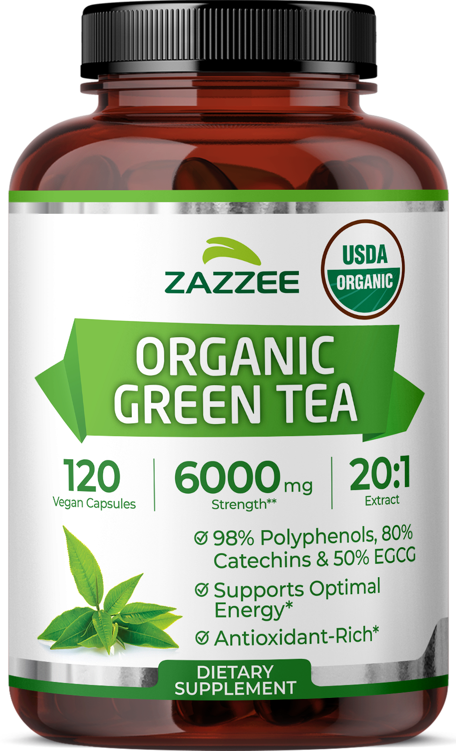 greentea出品 Organic Green Tea Extract – Zazzee Naturals