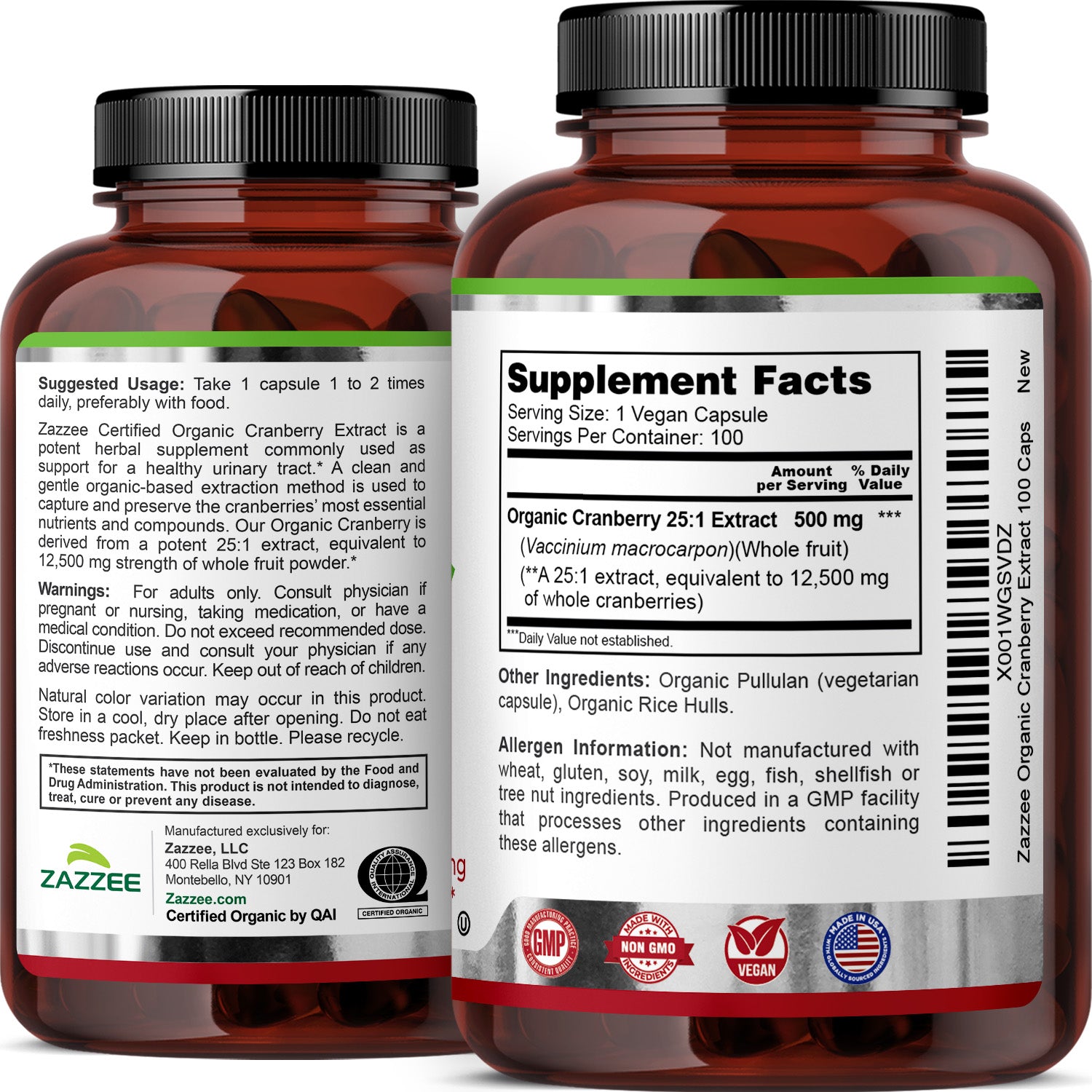 Organic Cranberry – Zazzee Naturals