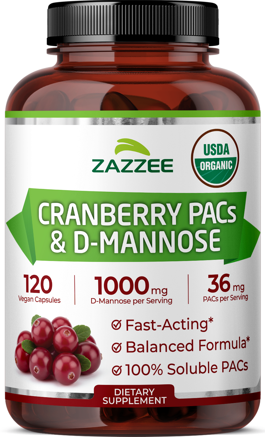 Organic Cranberry PACs & D-Mannose
