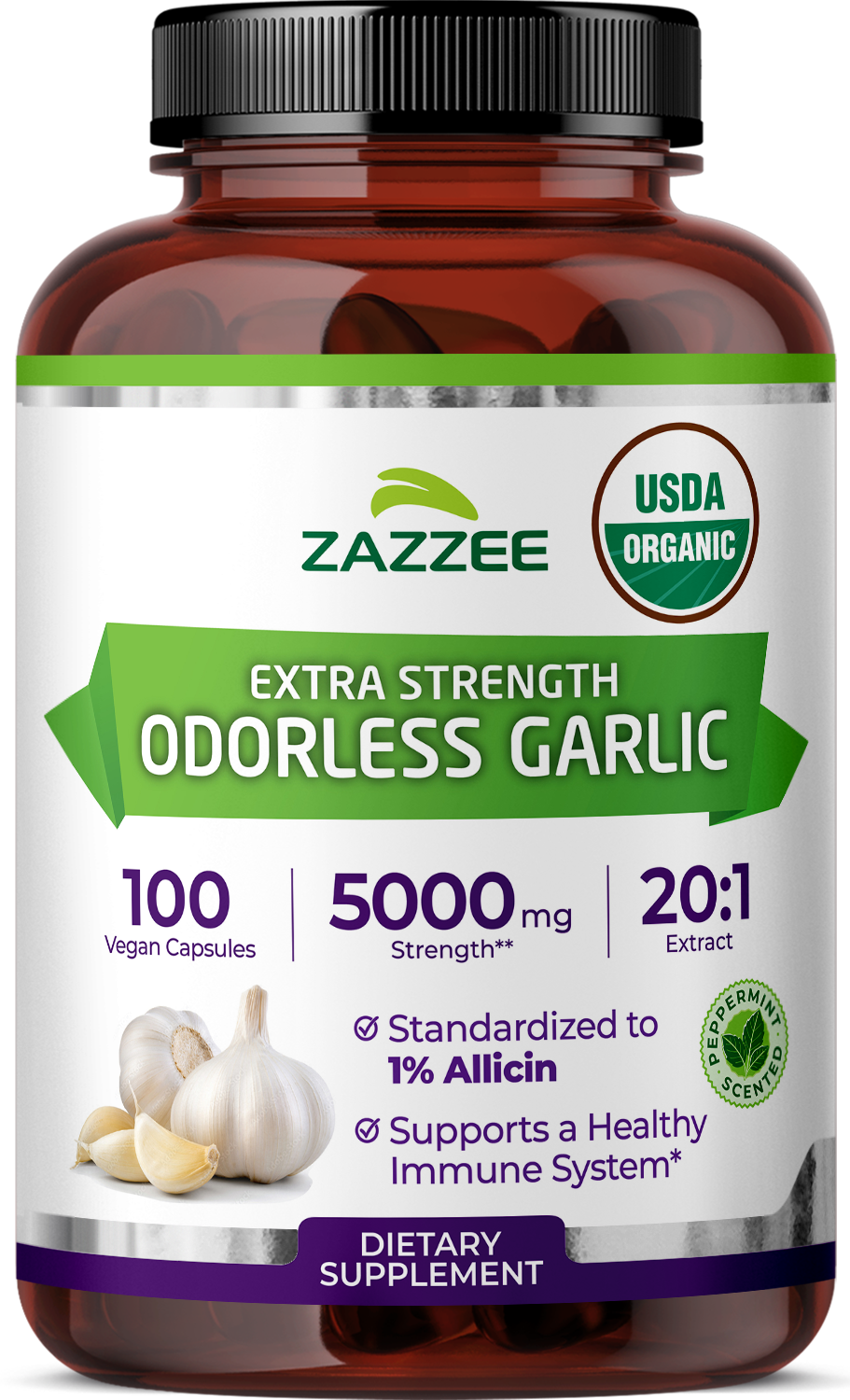 Organic Odorless Garlic