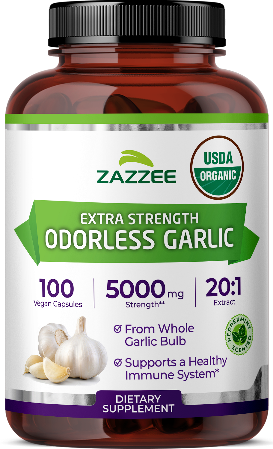 Organic Odorless Garlic