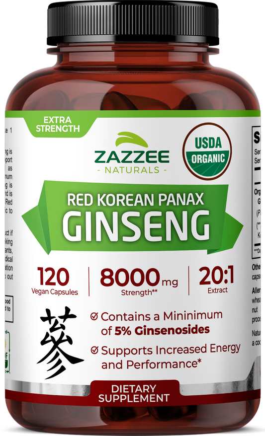 Organic Red Korean Panax Ginseng