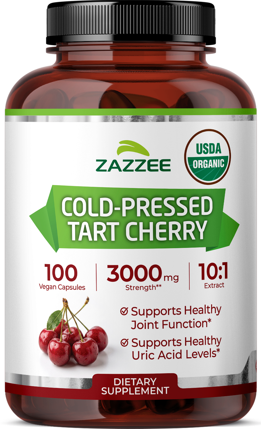 Organic Cold-Pressed Tart Cherry Capsules