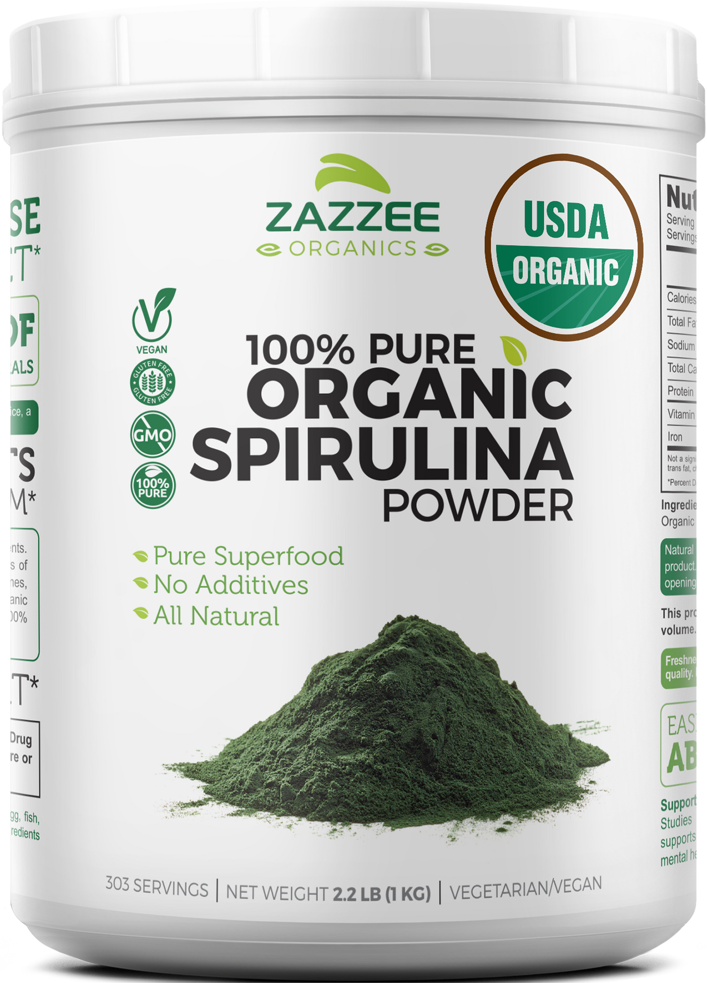 Organic Spirulina Powder – Zazzee Naturals