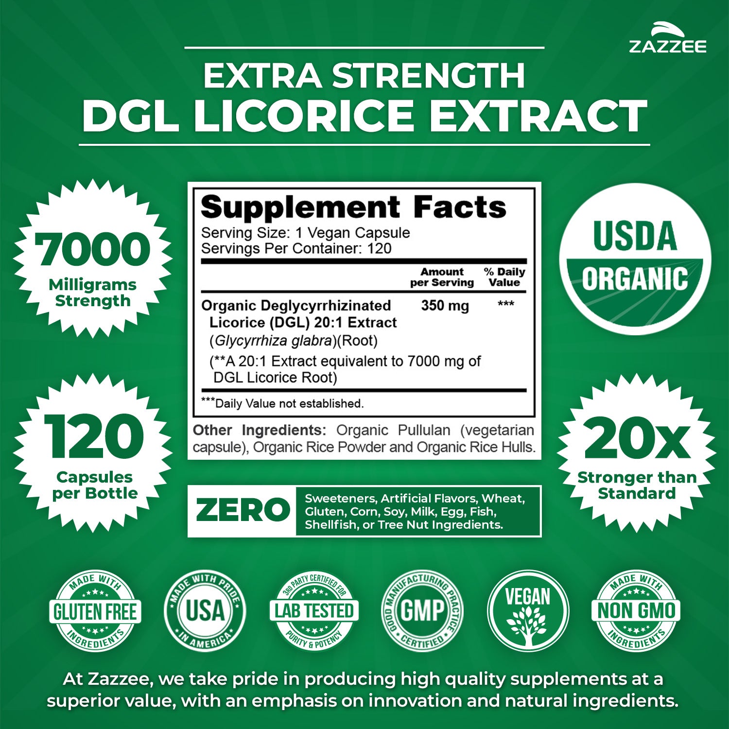 Organic DGL Licorice – Zazzee Naturals