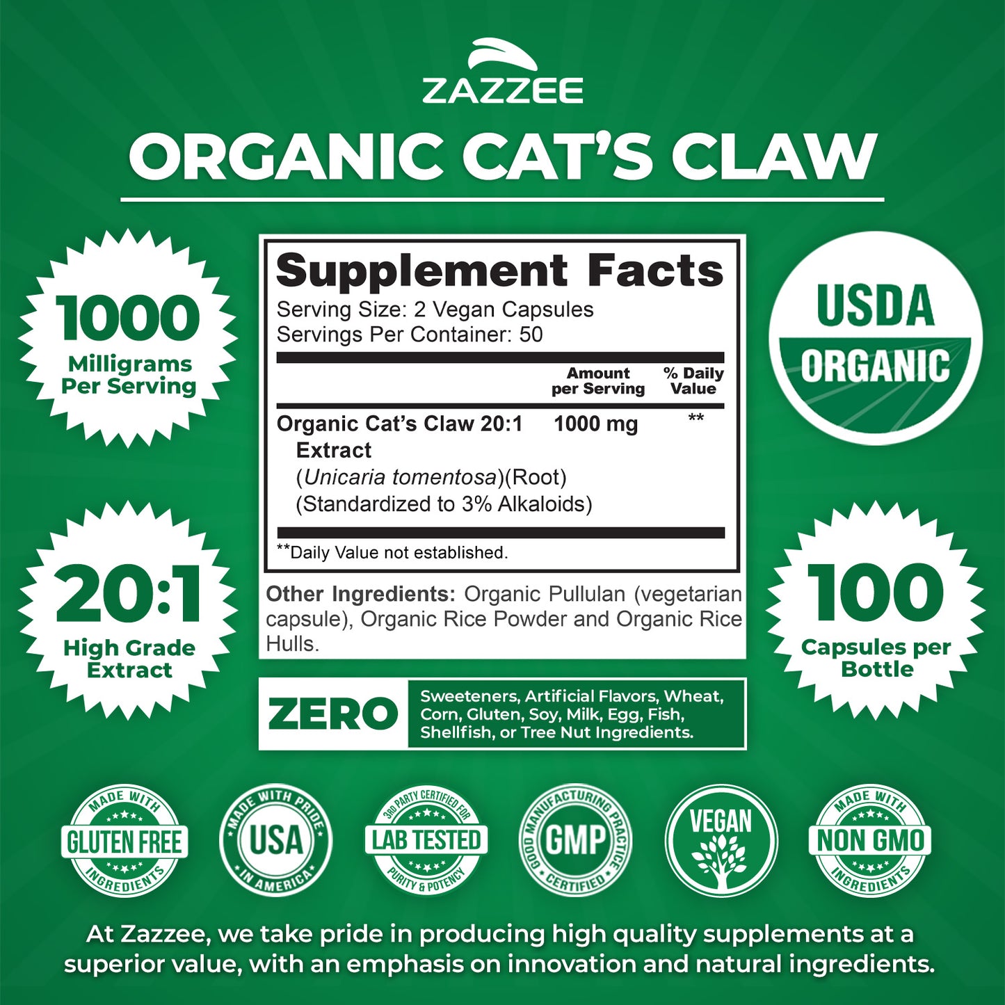 Organic Cat's Claw Extract
