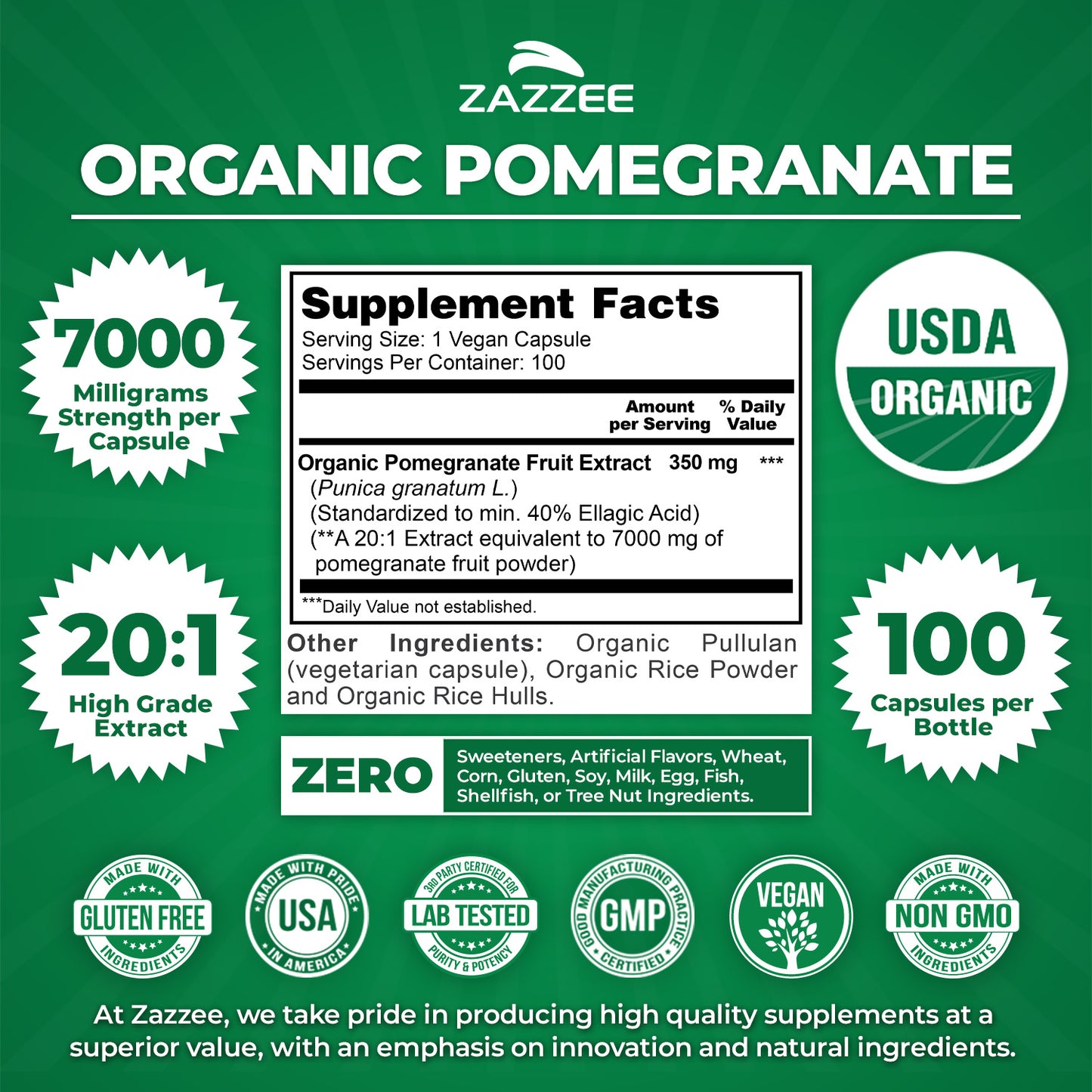 Organic Pomegranate Extract