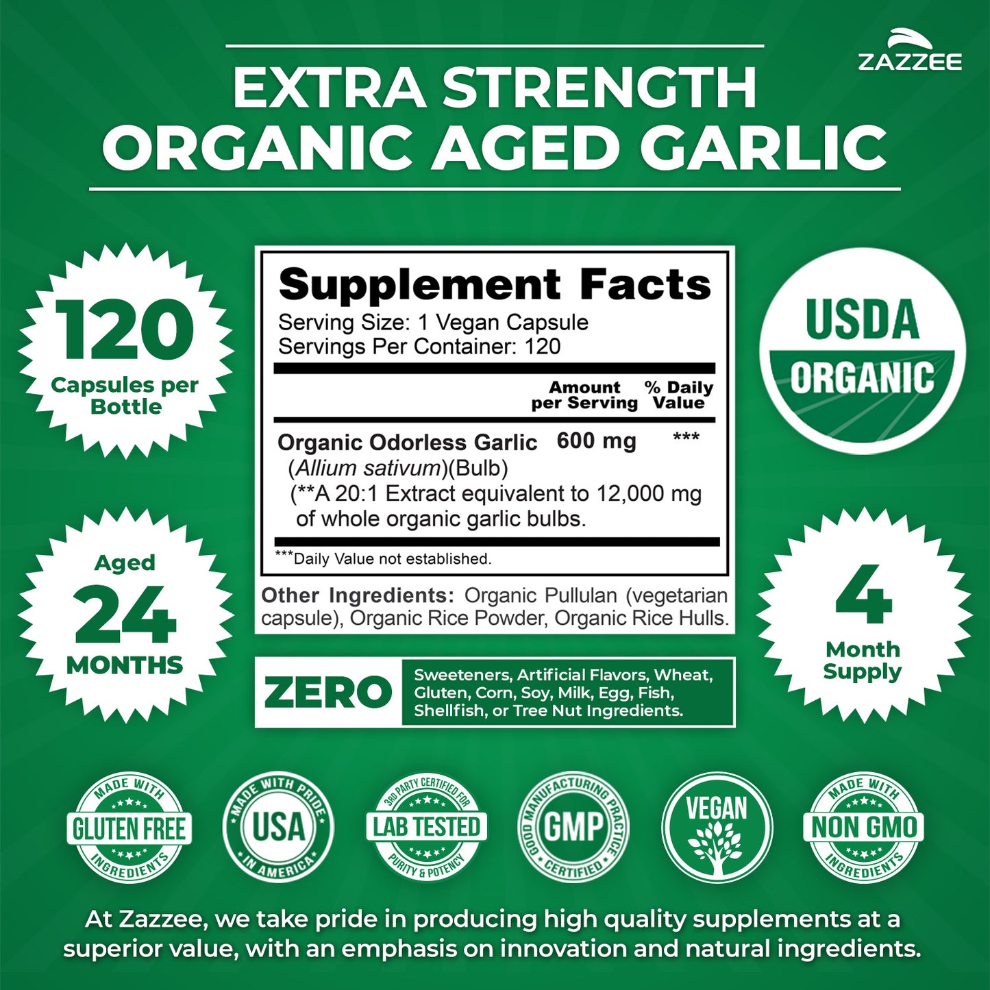 Organic Aged Garlic Extract