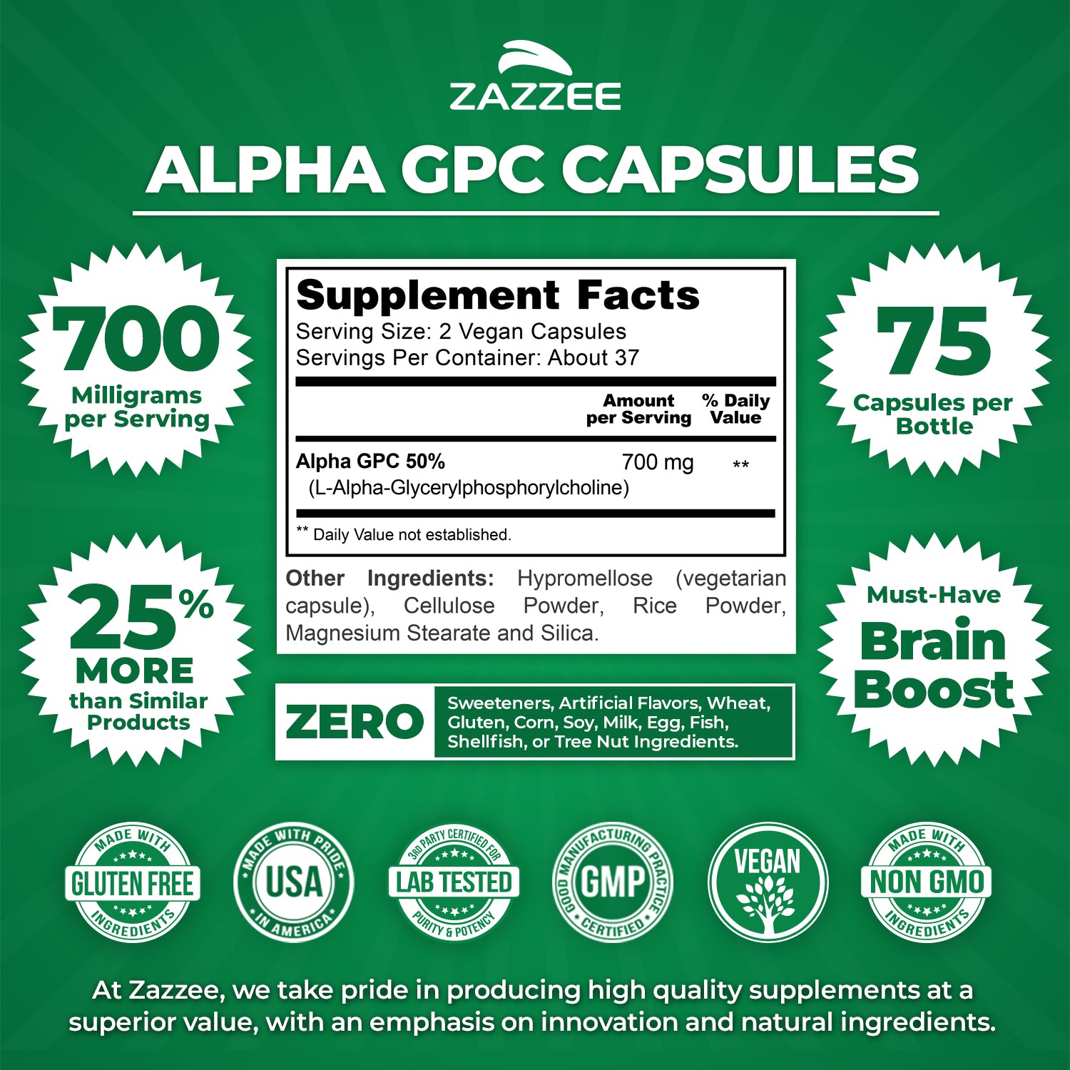 Alpha GPC – Zazzee Naturals