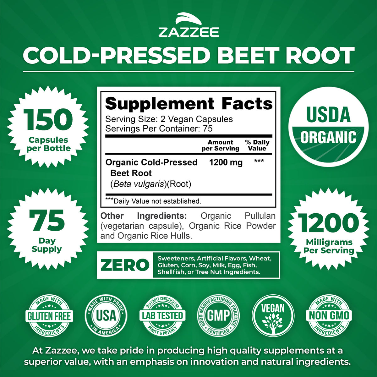 Organic Cold-Pressed Beet Root