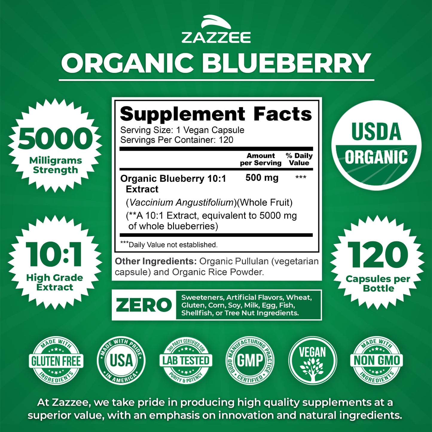 Organic Blueberry Extract