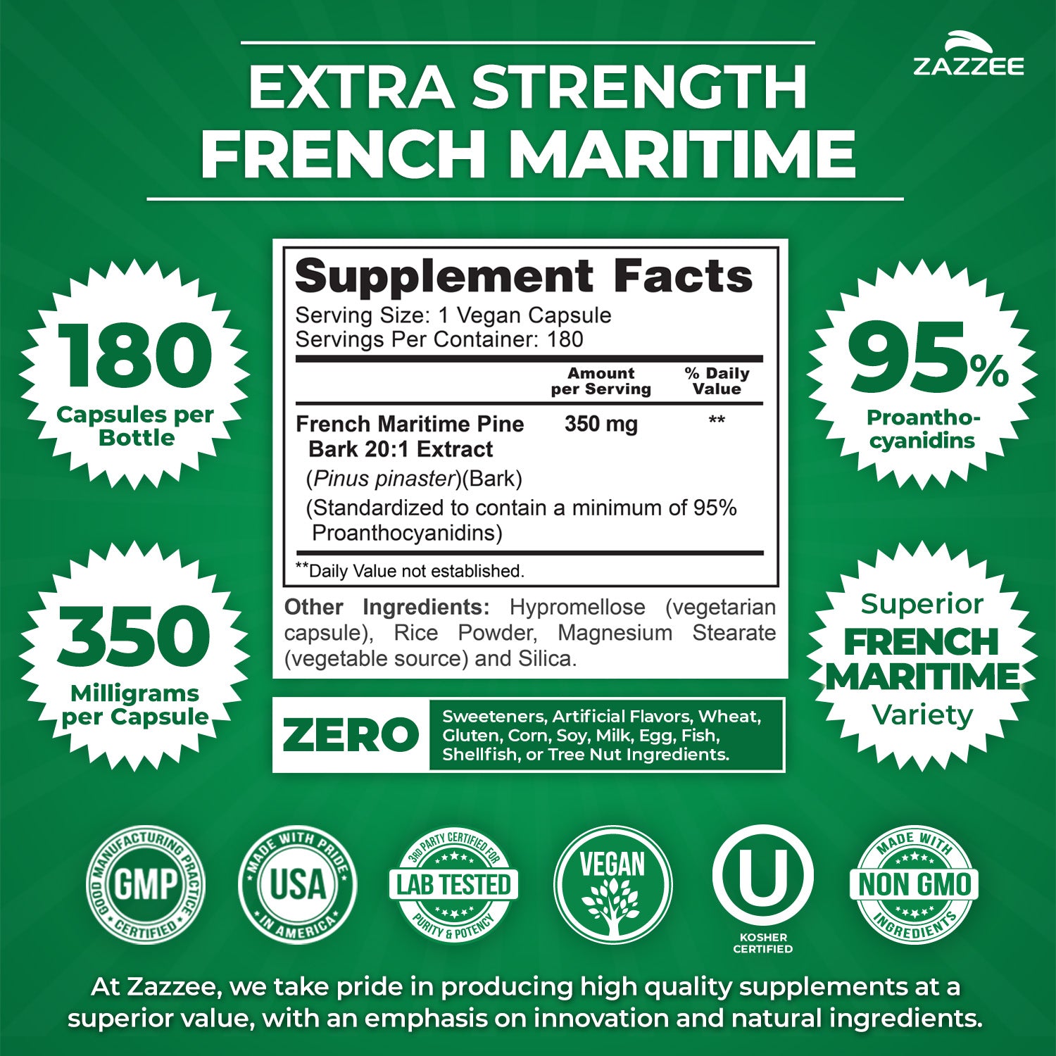 French Maritime Pine Bark Extract – Zazzee Naturals