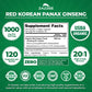 Organic Red Korean Panax Ginseng
