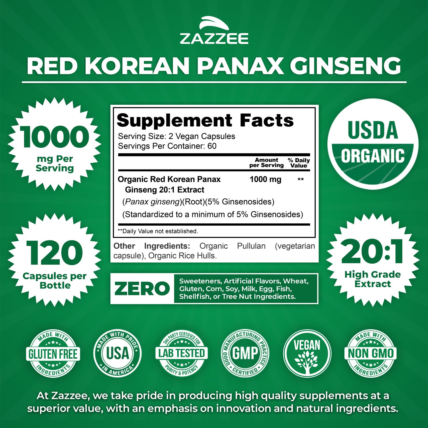 NatureBell Korean Red Ginseng 2,250mg Per Serving, 240 - Foto 9