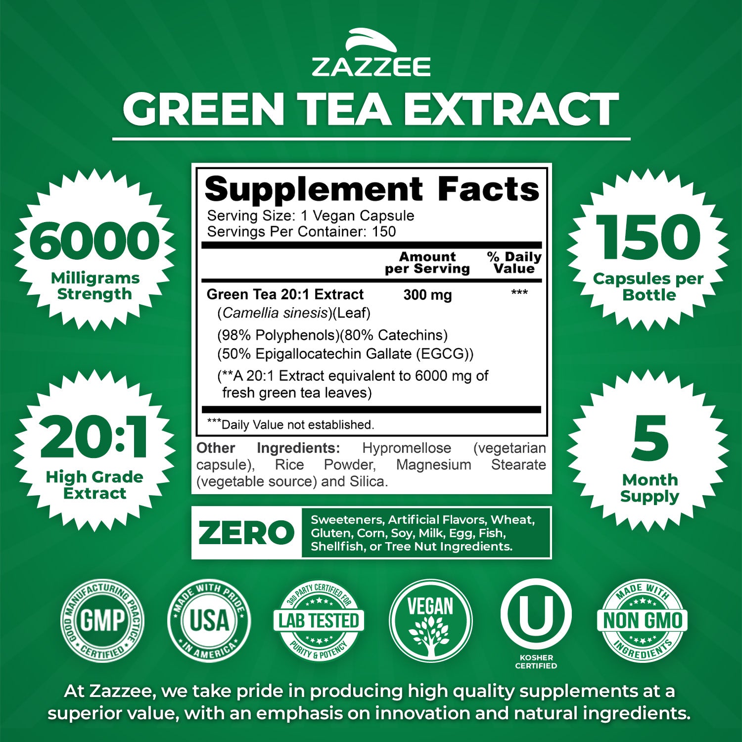 Green Tea Extract – Zazzee Naturals