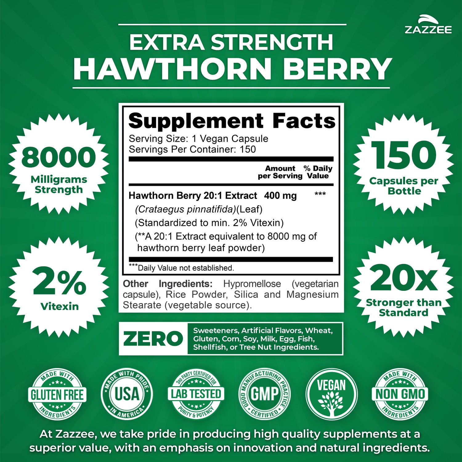 Hawthorn Berry Extract – Zazzee Naturals