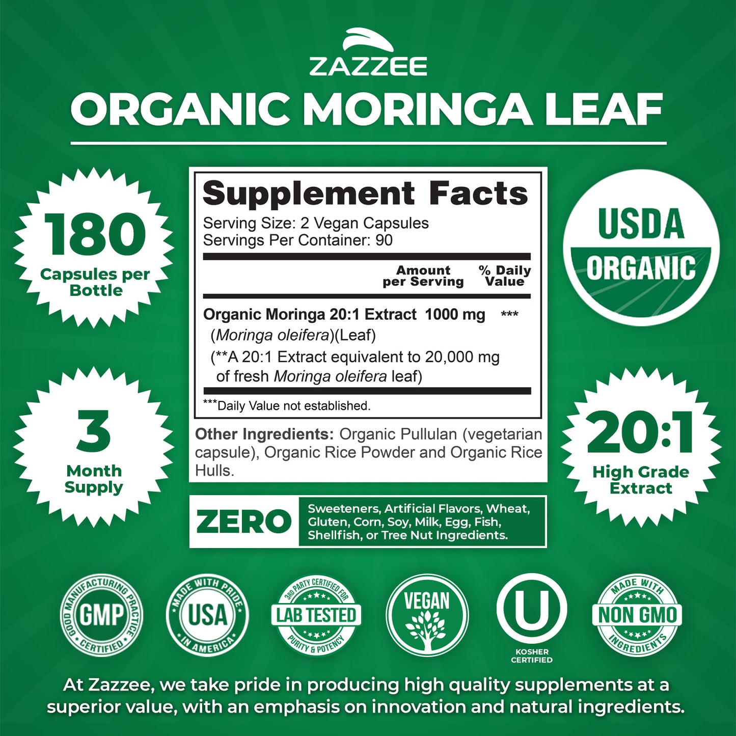 Organic Moringa Extract