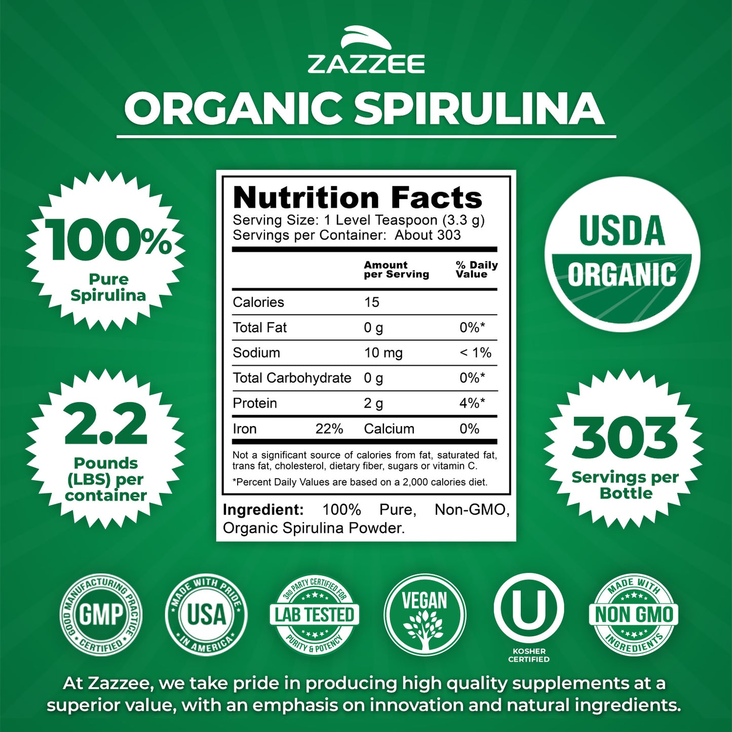 Organic Spirulina Powder