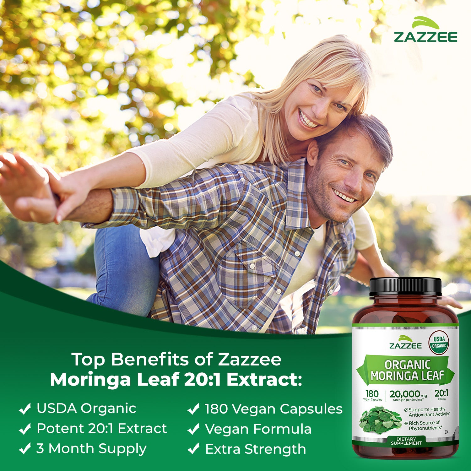 Organic Moringa Extract – Zazzee Naturals