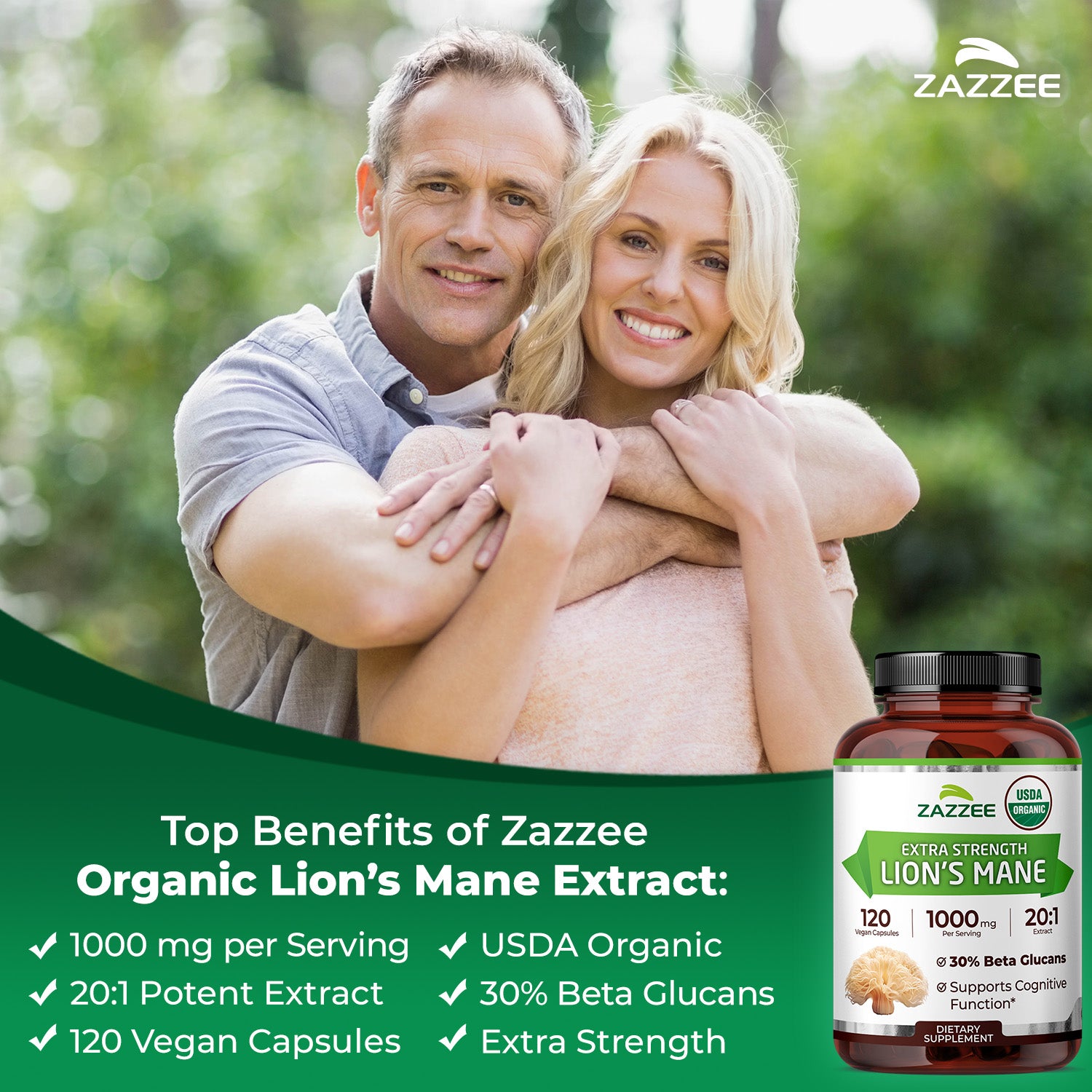 Organic Lion's Mane – Zazzee Naturals