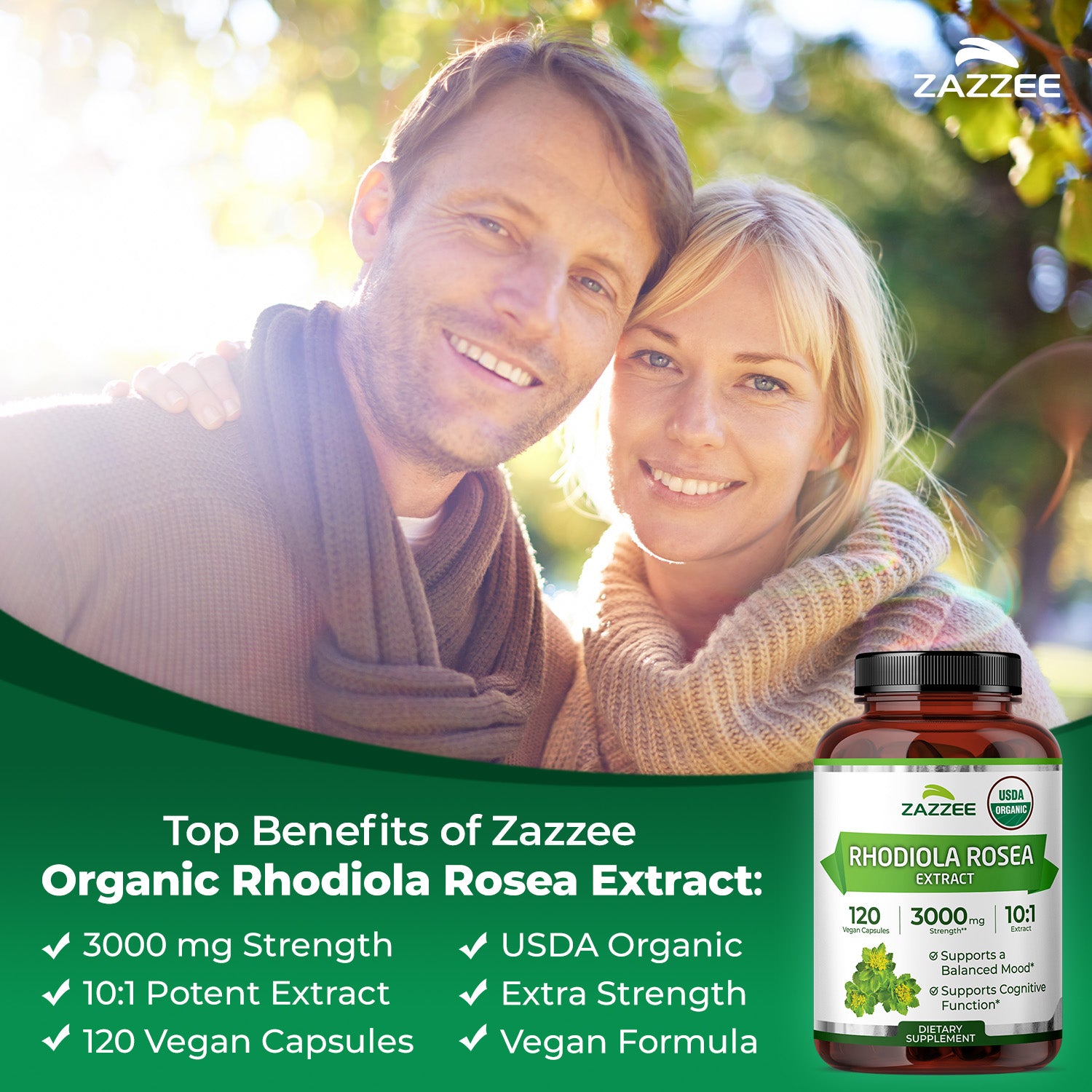 Organic Rhodiola – Zazzee Naturals