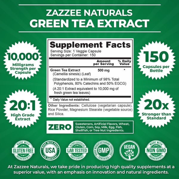 Green Tea Extract – Zazzee Naturals